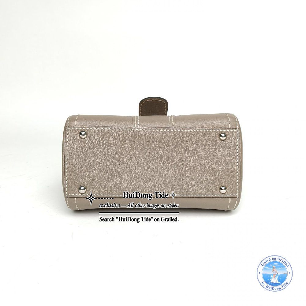 Delvaux Delvaux Brillant Mini Leather Handbag Gray Size ONE SIZE - 3 Thumbnail