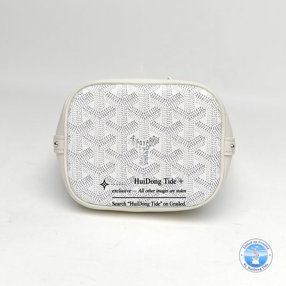 Goyard Goyard Petit Flot Goyardine Canvas Bucket Bag White Size ONE SIZE - 6 Thumbnail