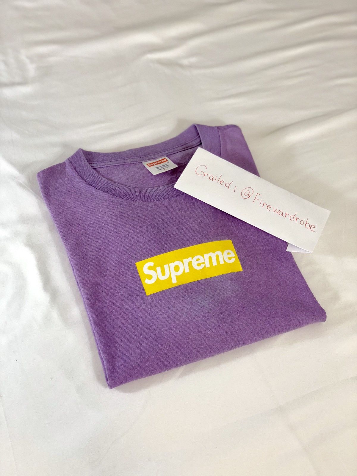 Supreme Supreme Lakers Purple/Yellow Box Logo Tee Size Large | Grailed