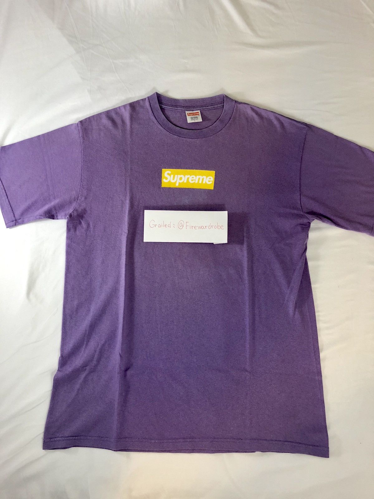 Supreme Supreme Lakers Purple/Yellow Box Logo Tee Size Large | Grailed