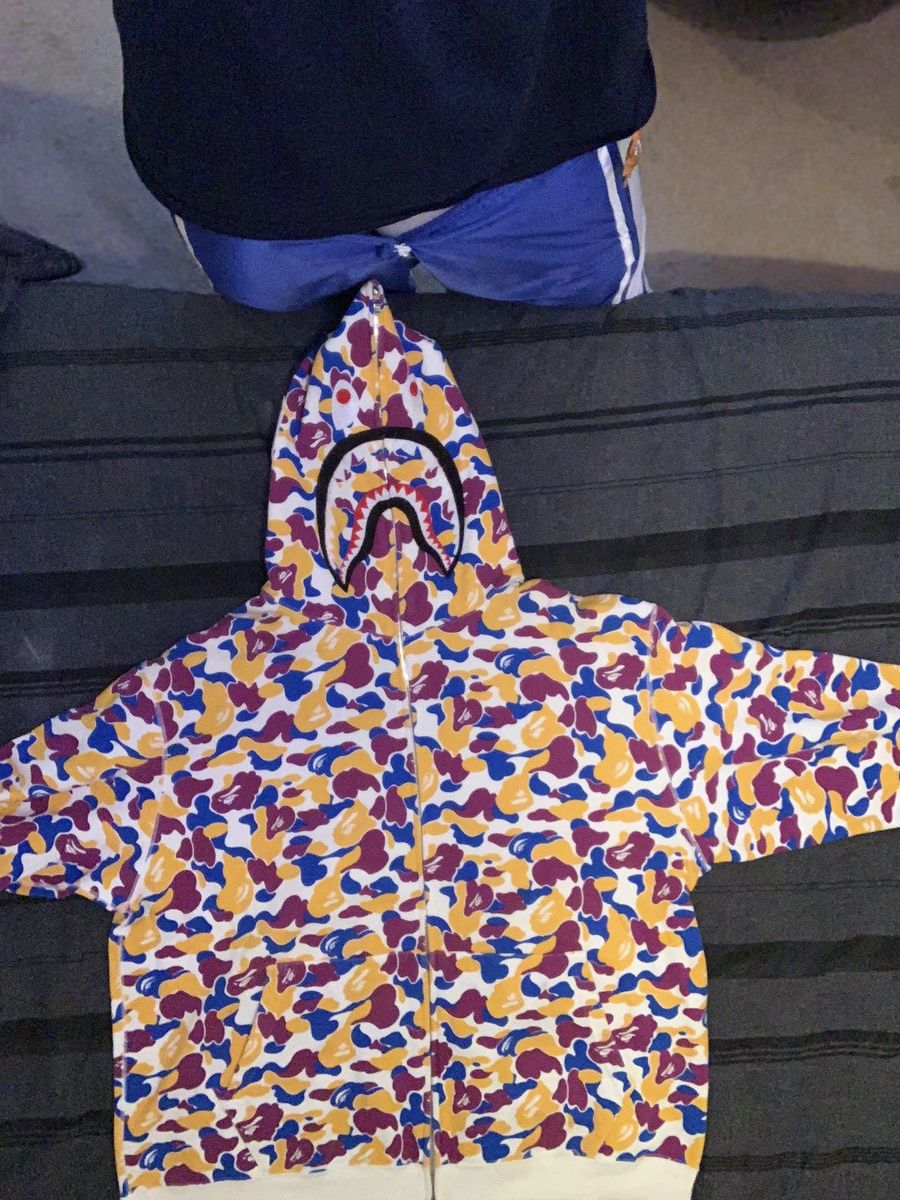 BAPE Los Angeles Camo Shark Hoodie XXL(2008) #MCS-00119