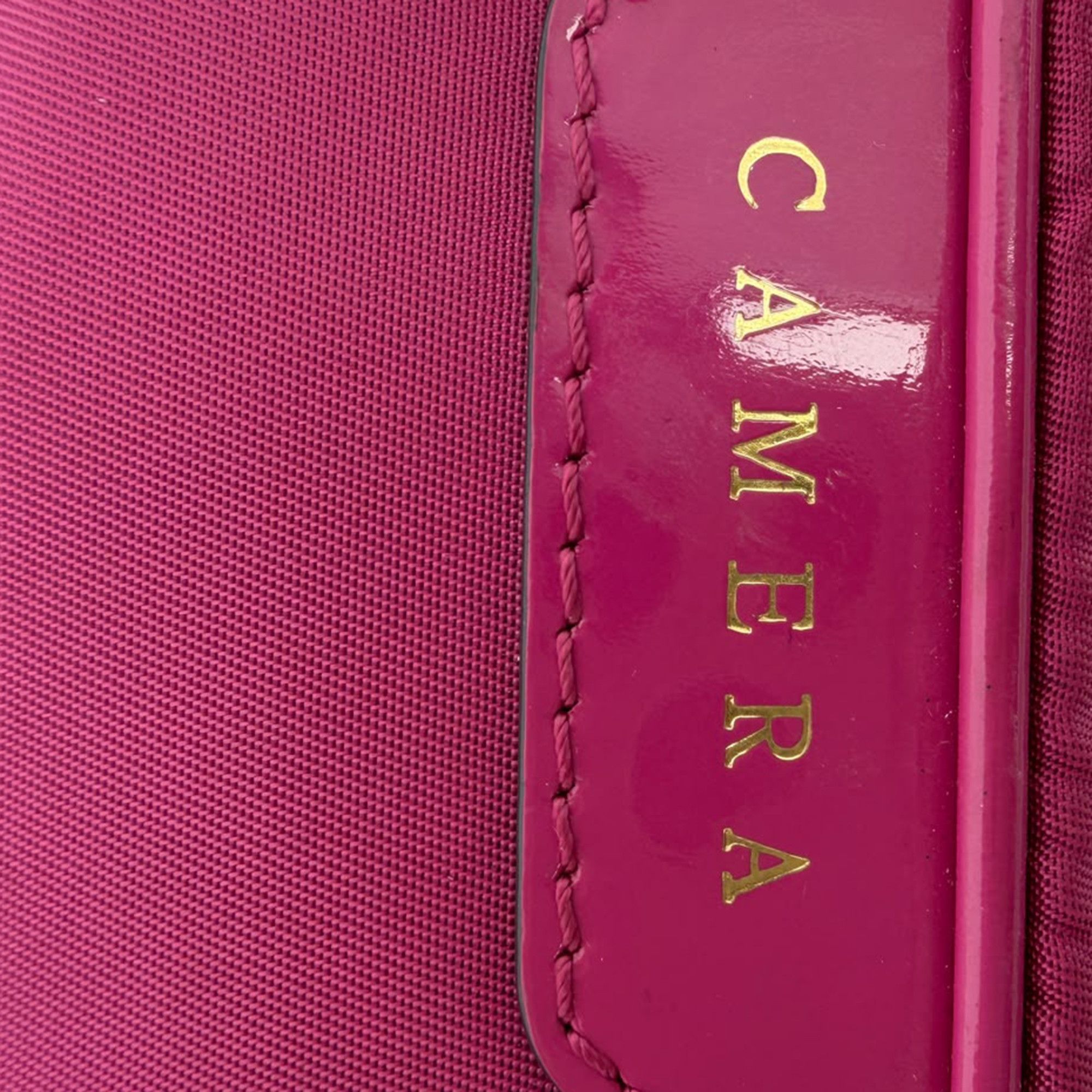 Anya Hindmarch Anya Hindmarch Zipped Camera Pouch Bag in Pink Nylon Size ONE SIZE - 7 Thumbnail