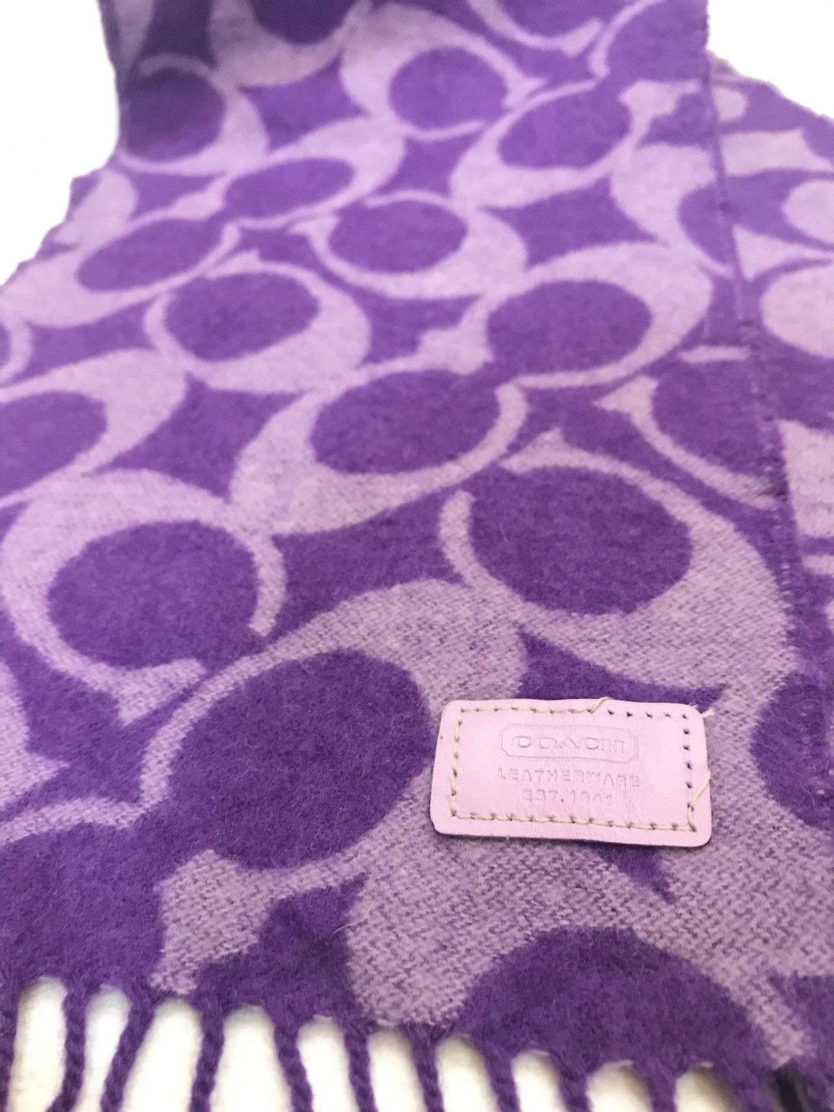 Coach × Other Authentic Monogram Coach Scarf Size ONE SIZE - 2 Thumbnail
