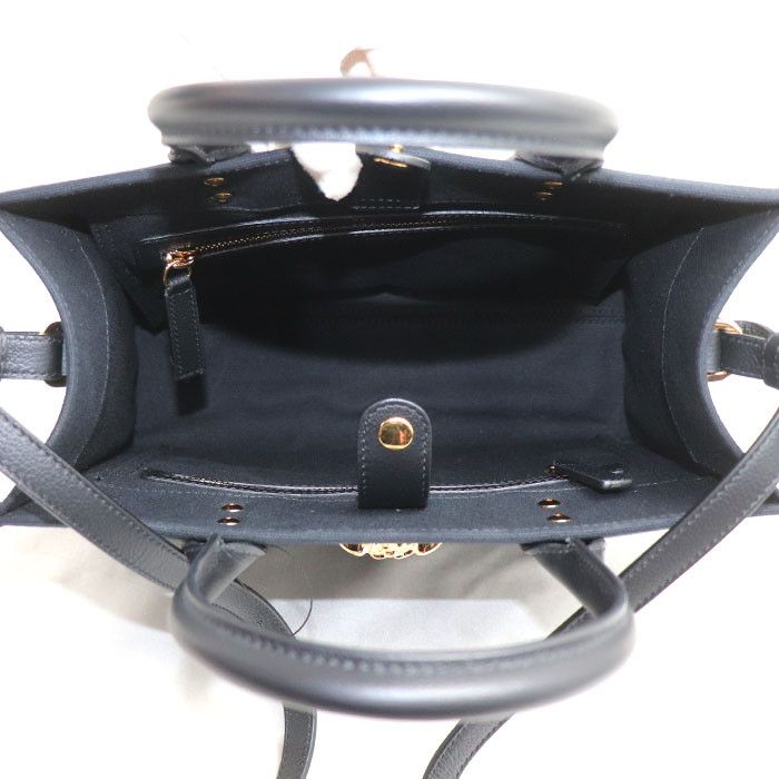 Versace Versace Versace La Medusa Cotton Canvas Leather Handbag Leather Handbag 1005861-1A03095_DTU_UNICA_1B00V DUTY FREE for USA Size ONE SIZE - 4 Thumbnail