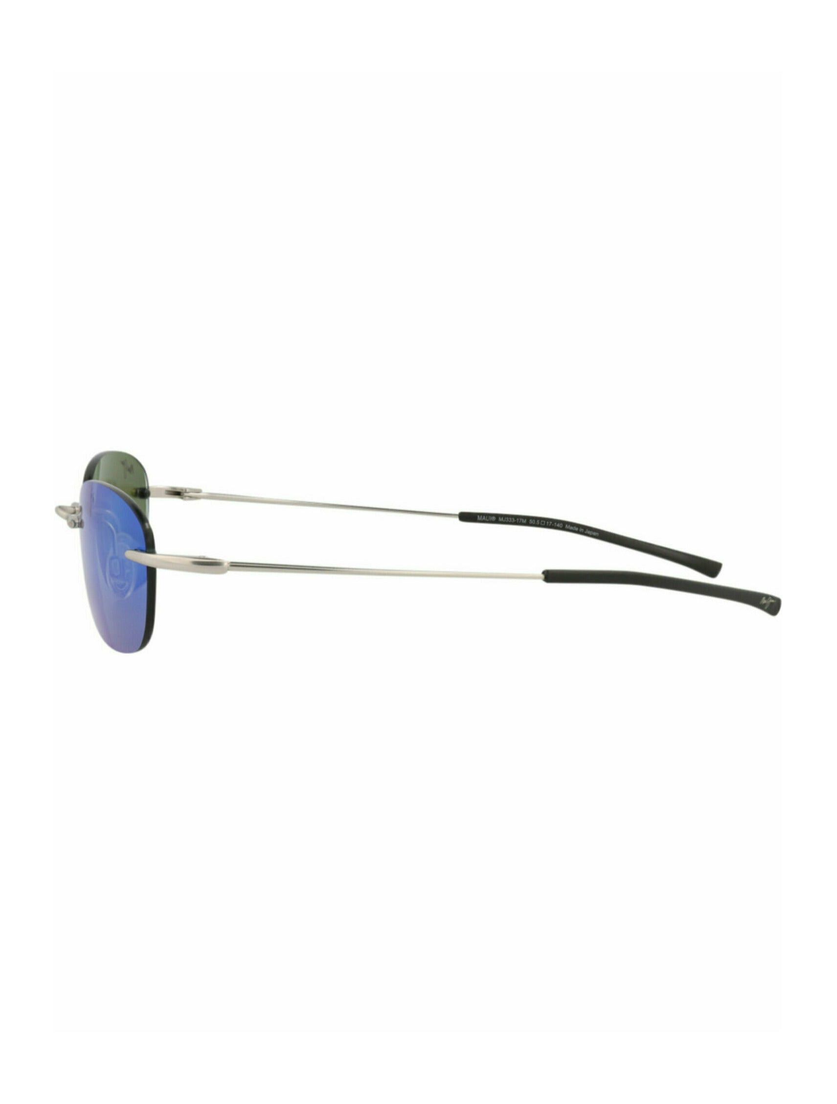 Round-Frame Memory Metal Sunglasses in Silver, Men's — image 3 of 4