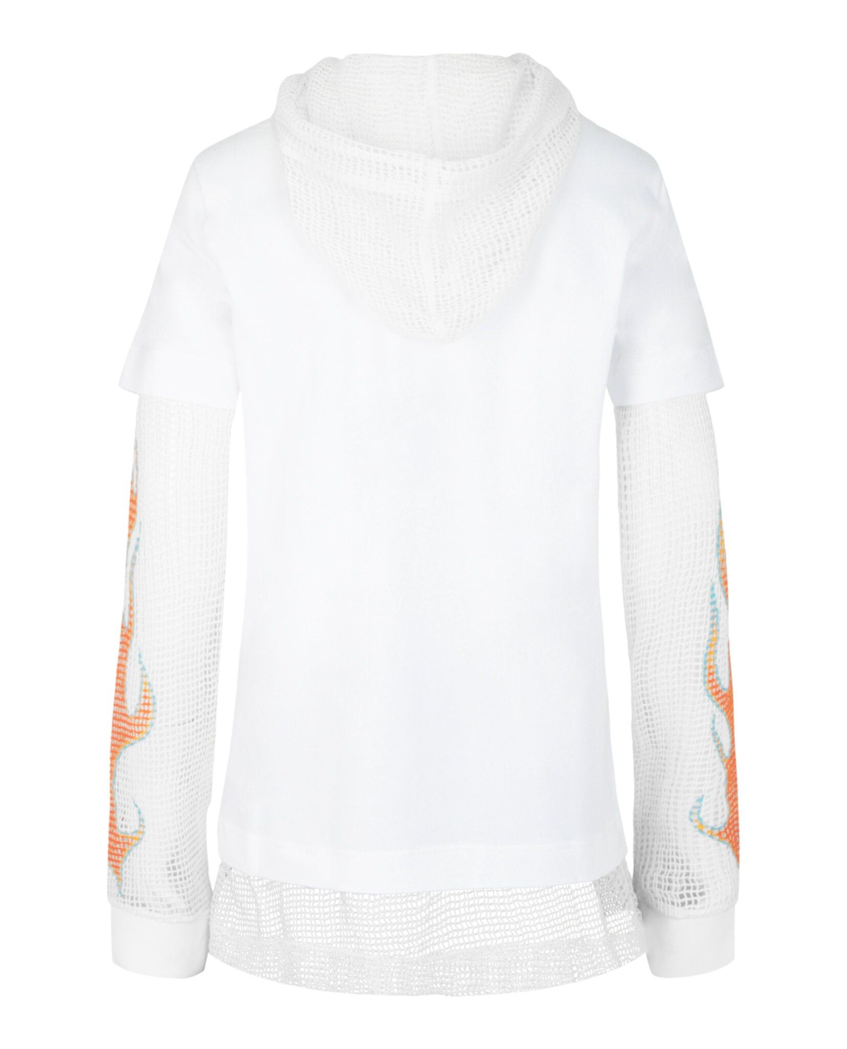 Givenchy Overlapped Hooded T-Shirt In Cotton and Mesh Size US M / EU 48-50 / 2 - 2 Thumbnail