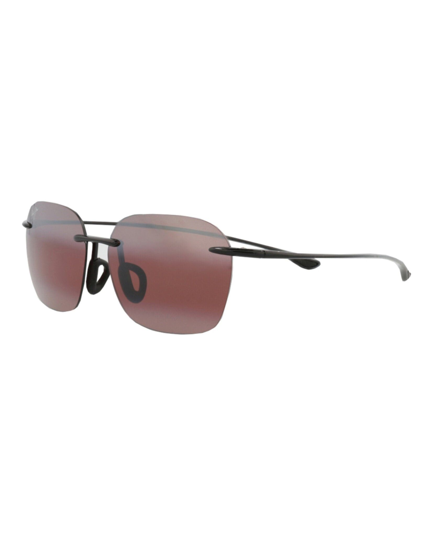 Square-Frame Nylon Sunglasses in Black, Men's — image 2 of 4