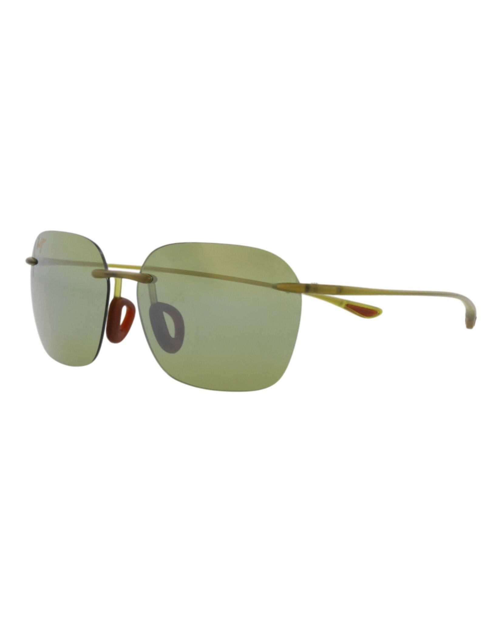 Square-Frame Injection Sunglasses in Green, Men's — image 2 of 4