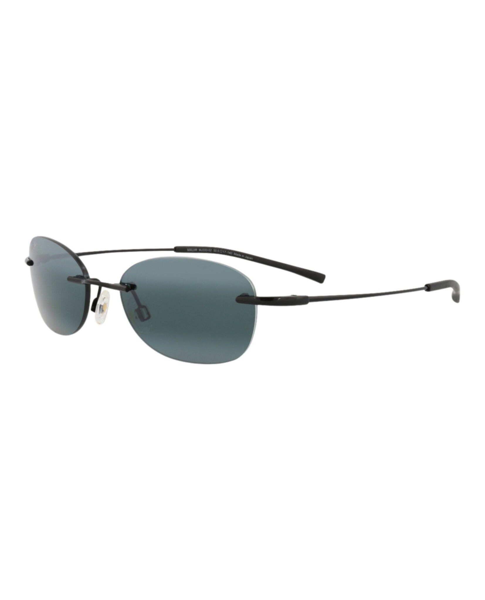 Round-Frame Memory Metal Sunglasses in Black, Men's — image 2 of 4