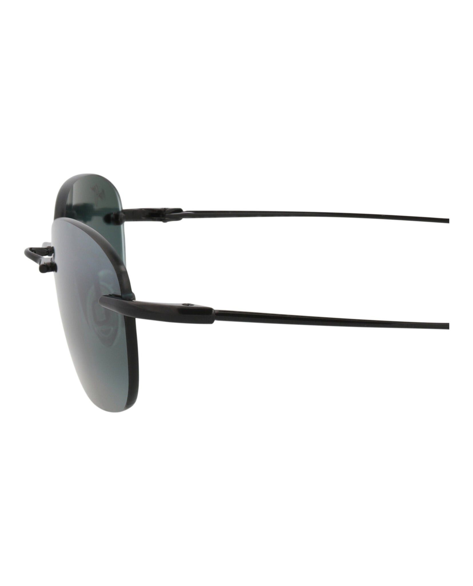Round-Frame Memory Metal Sunglasses in Black, Men's — image 4 of 4