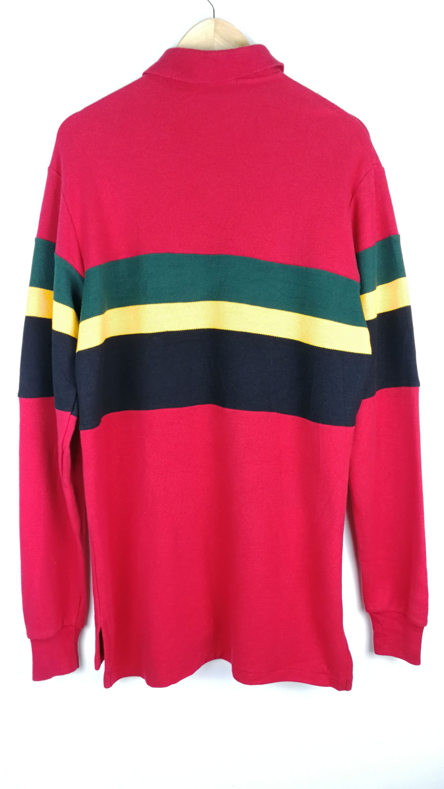 Vintage Vintage Polo Ralph Lauren small pony Striped Collar Shirt Size US L / EU 52-54 / 3 - 3 Thumbnail
