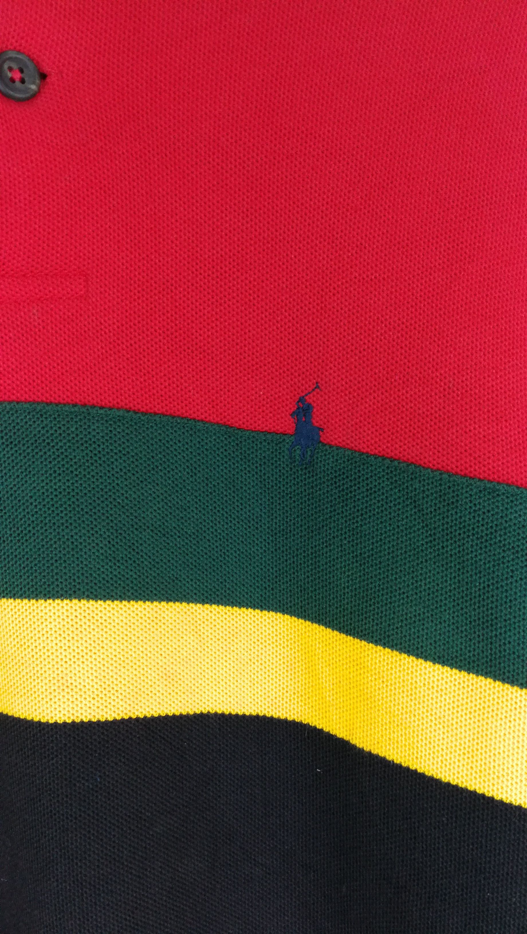 Vintage Vintage Polo Ralph Lauren small pony Striped Collar Shirt Size US L / EU 52-54 / 3 - 6 Thumbnail
