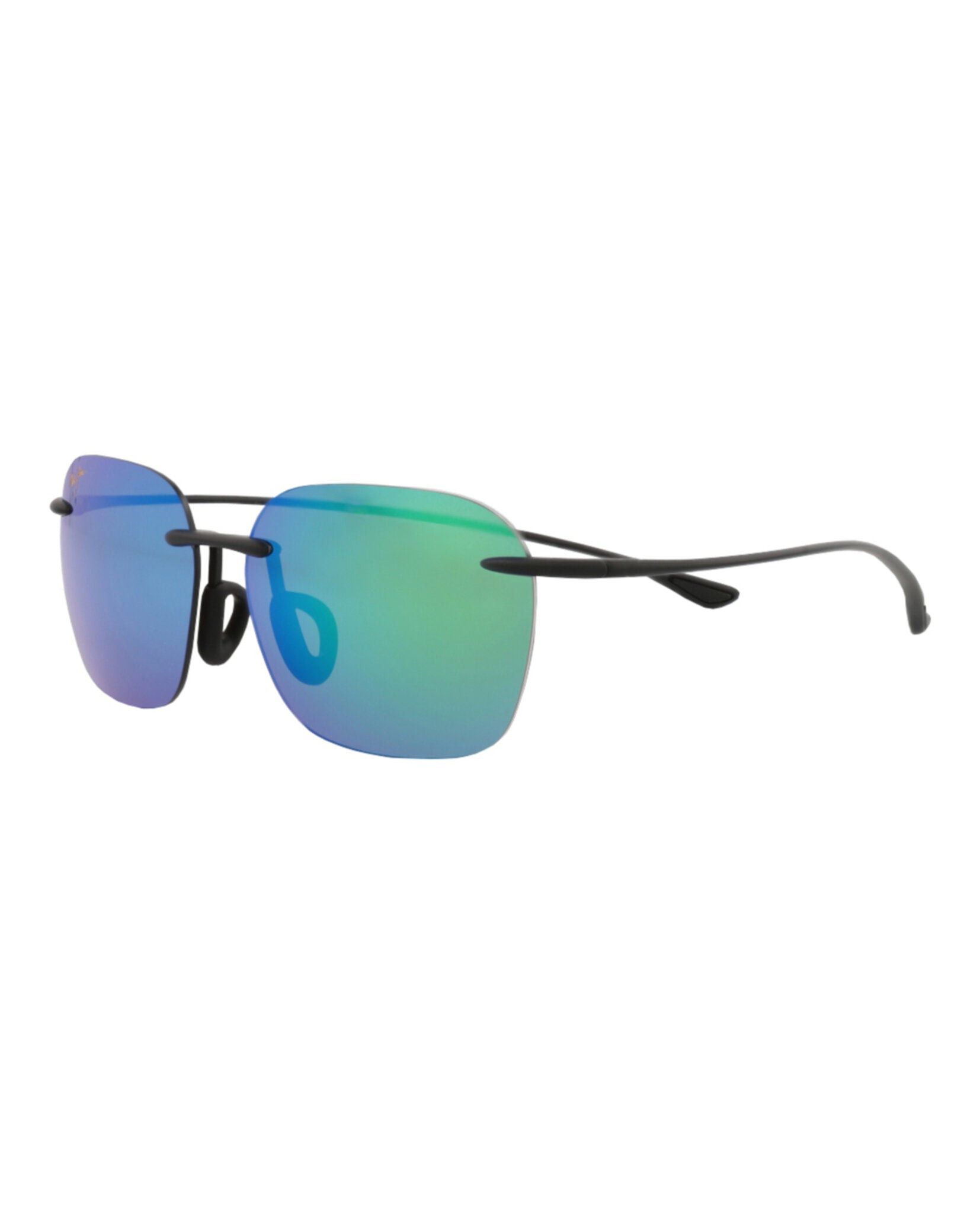 Square-Frame Nylon Sunglasses in Black, Men's — image 2 of 4