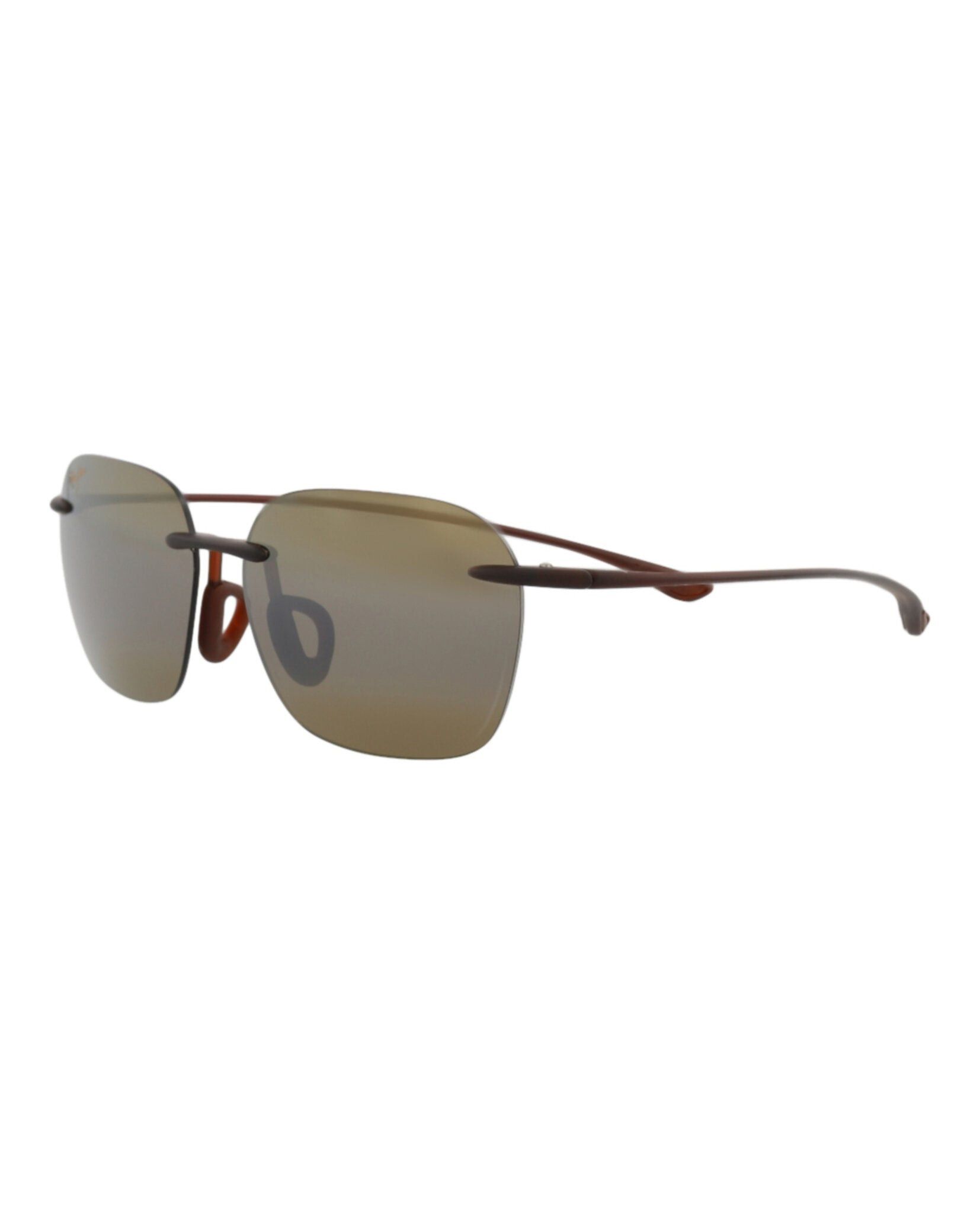 Square-Frame Nylon Sunglasses in Brown, Men's — image 2 of 4
