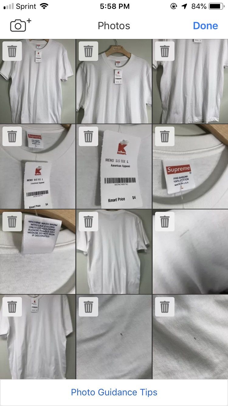 Supreme Blanks Used For Kmart Box Logo Tees