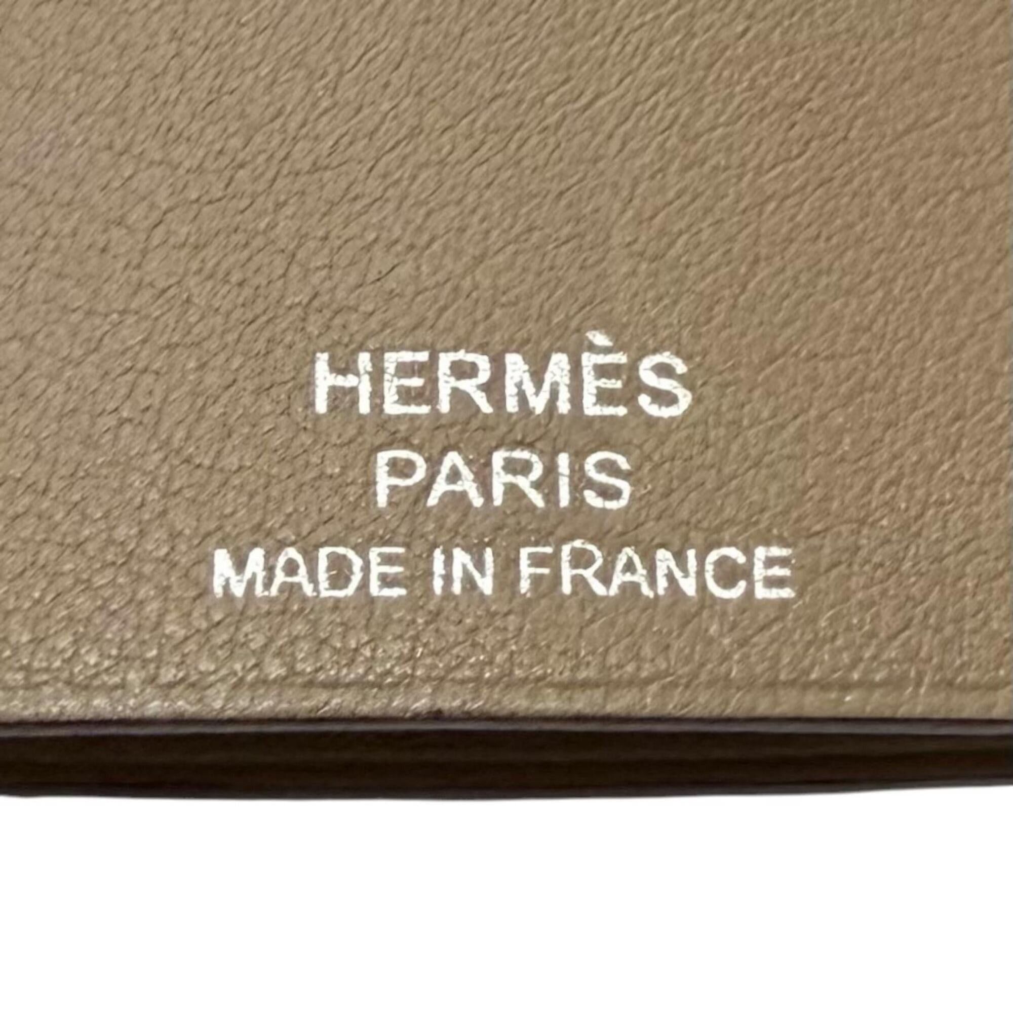 Hermes HERMES Large Leather Clochette Necklace in Veau Swift, Etoupe, with C stamp, Made France, Men's/Women's. Size ONE SIZE - 6 Thumbnail