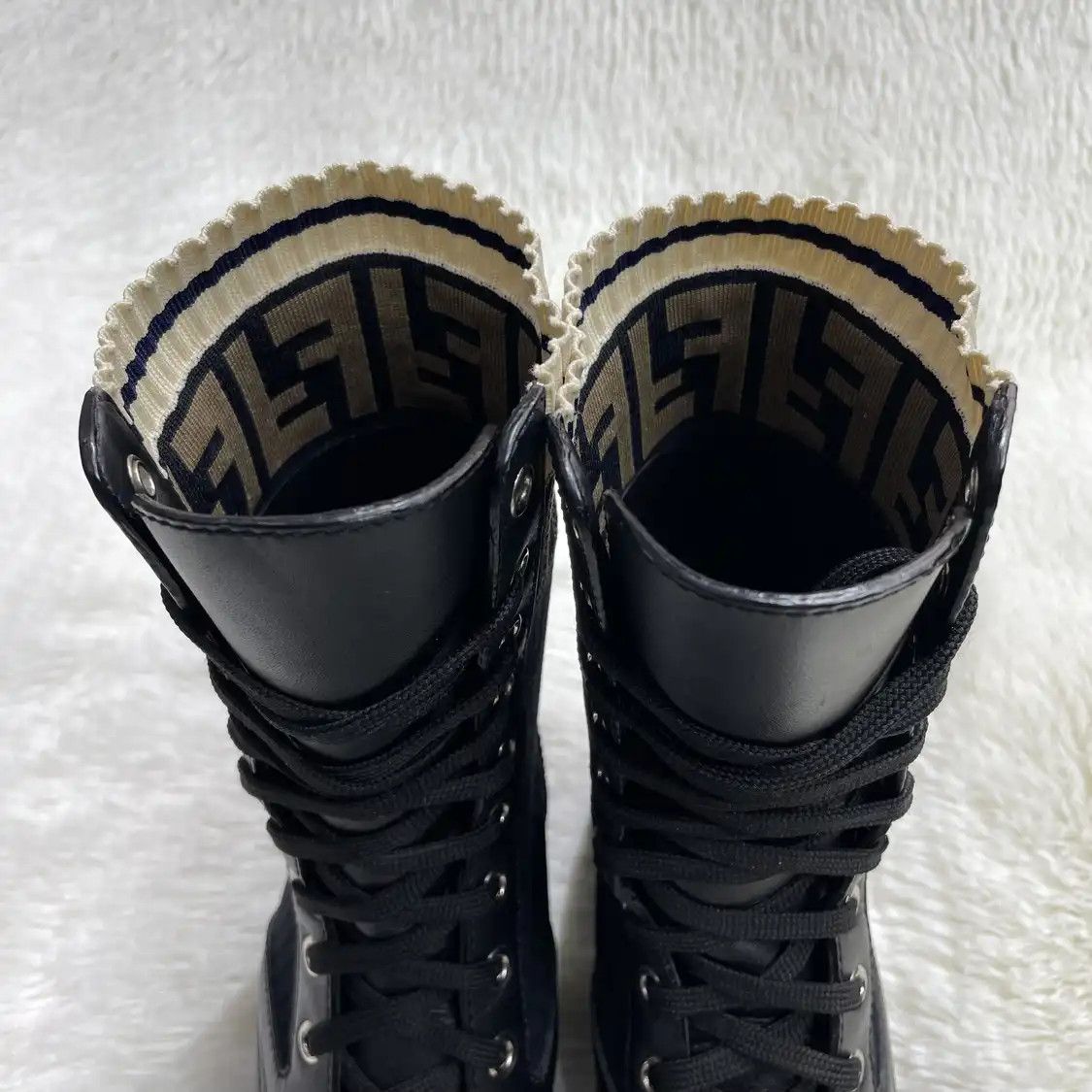 Fendi FENDI black leather Women's ankle boots 36 Size US 6 / IT 36 - 7 Thumbnail