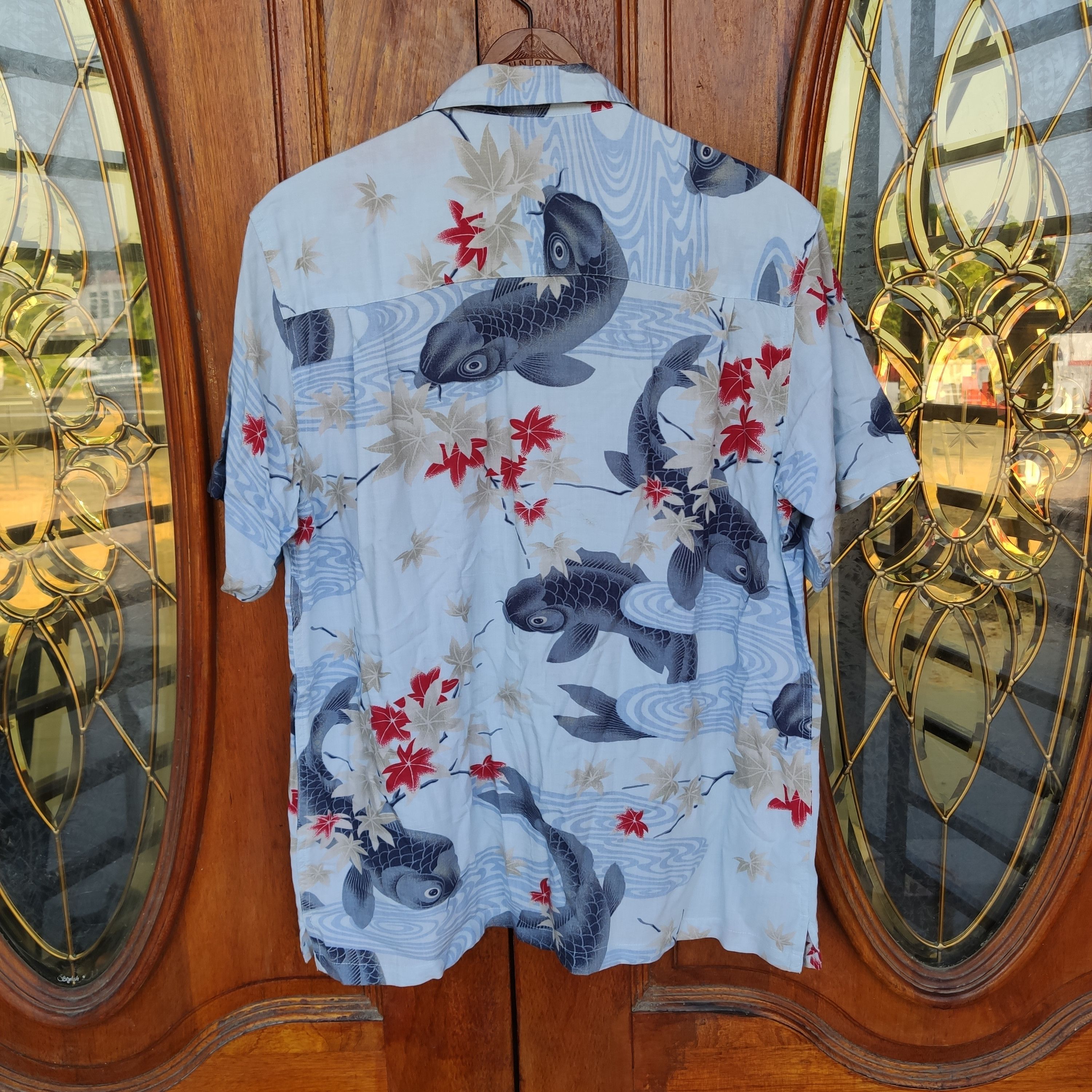 Koi Fish Pattern Hawaiian Shirt, Japanese Koi Fish, Koi Fish