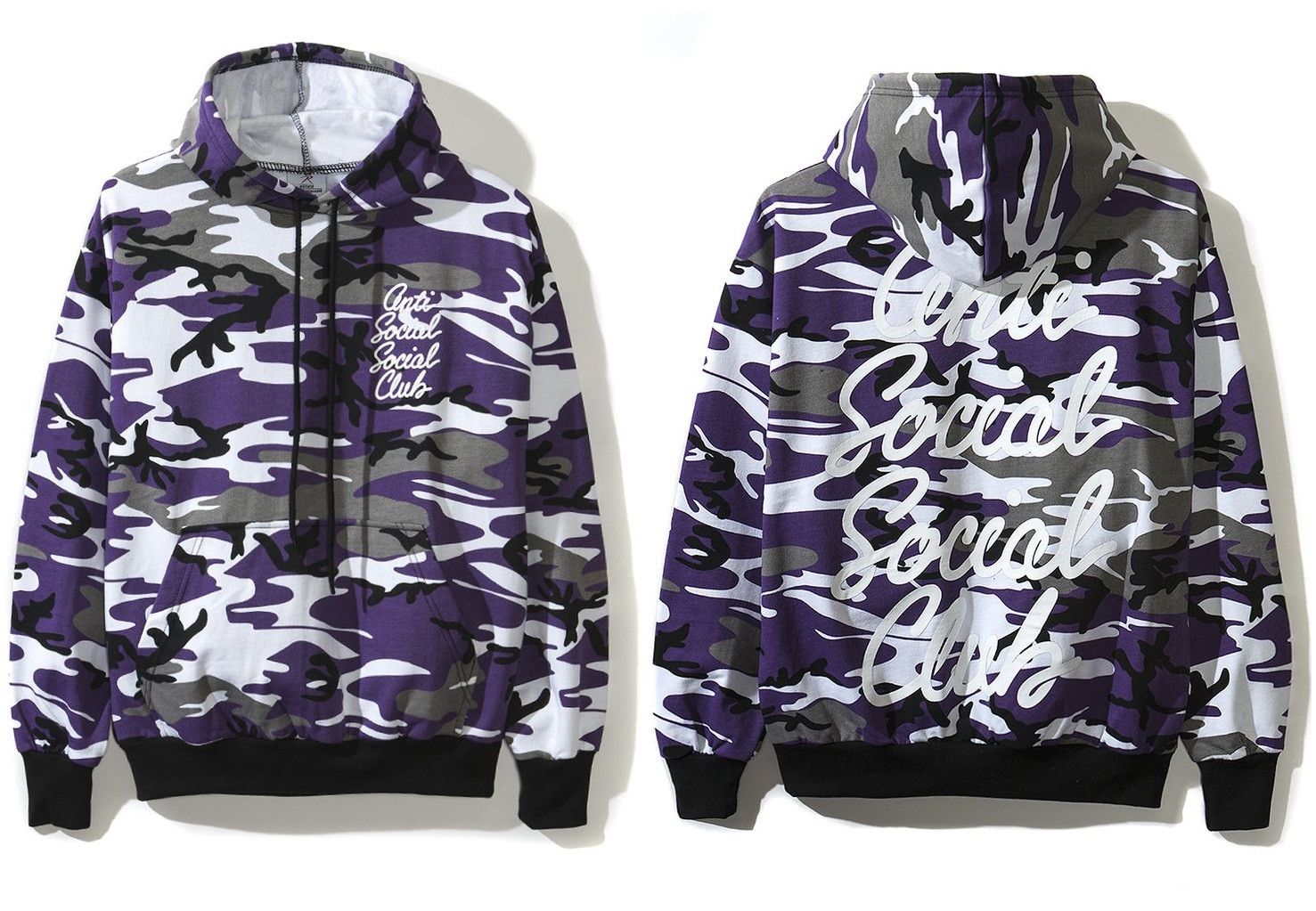 Anti social social club purple camo hoodie online