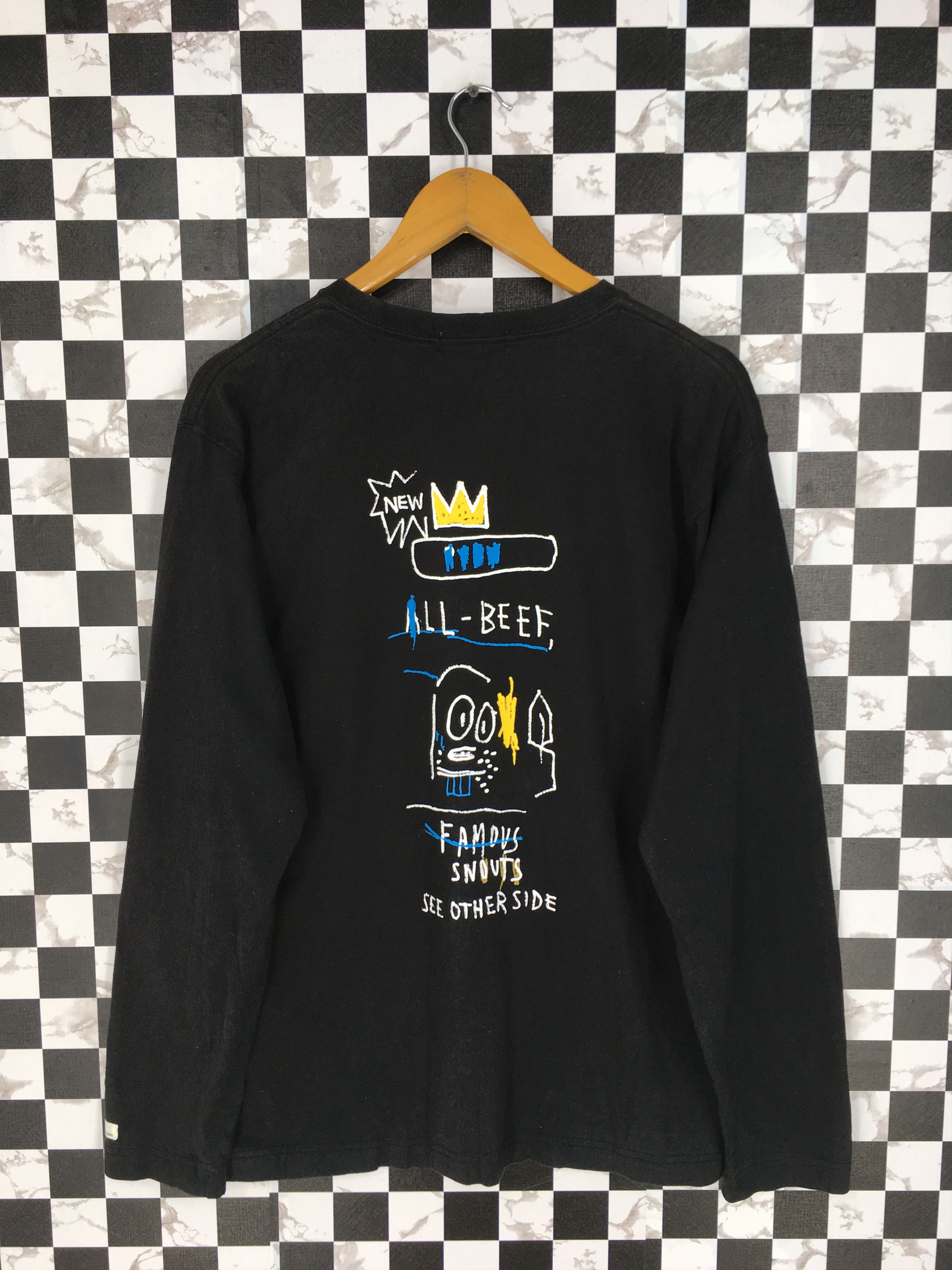 Jean Michel Basquiat JEAN MICHEL BASQUIAT T shirt Black 90s Jmb 