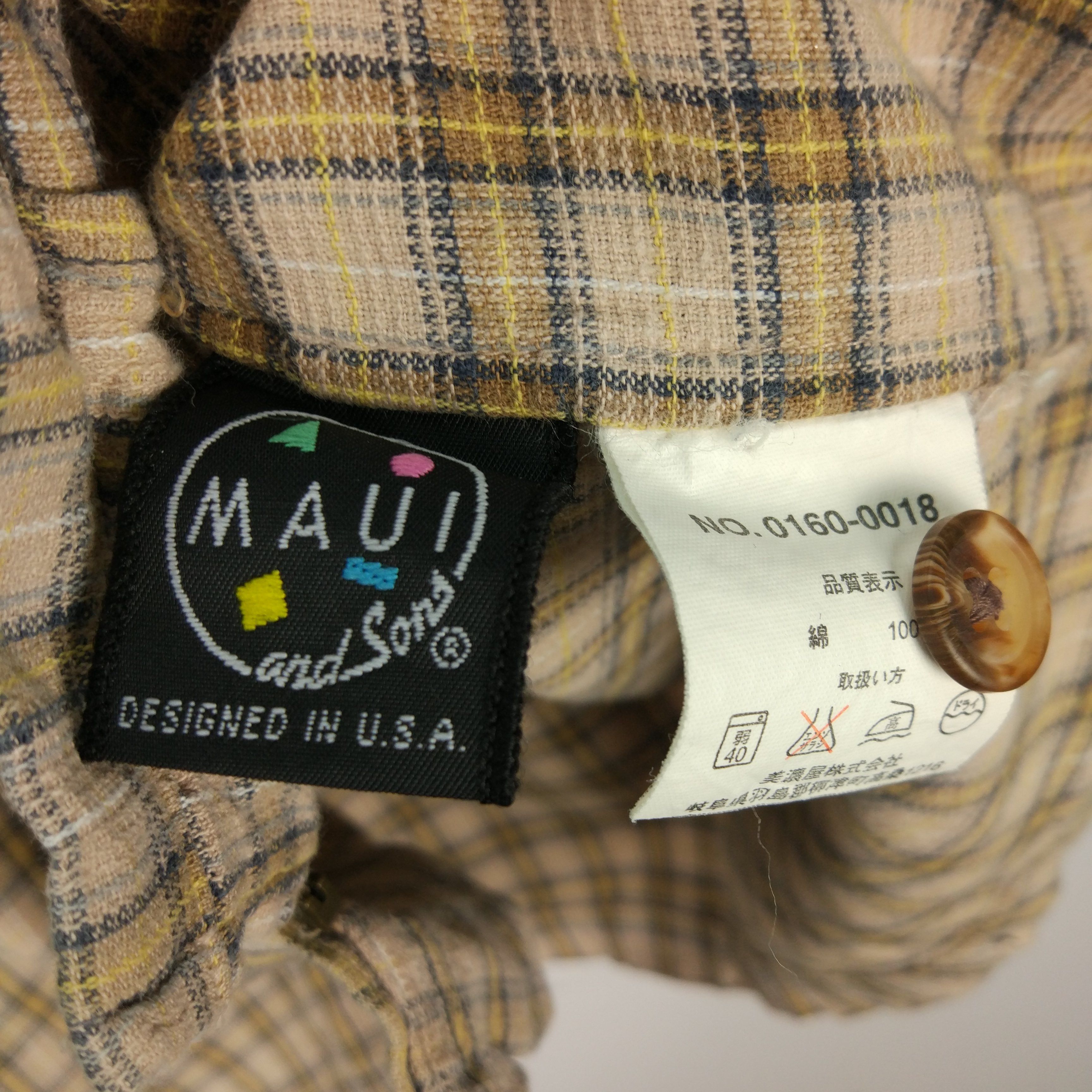 Maui and Sons × Vintage Maui and Sons Vintage 90s Fullzip Shirts Size US XL / EU 56 / 4 - 4 Thumbnail