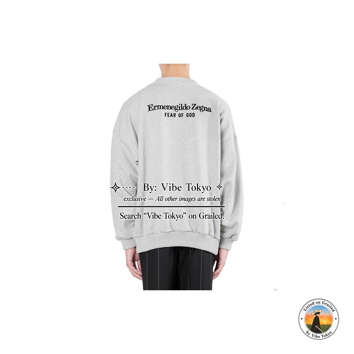 Fear of god × Ermenegildo Zegna スウェット Ermenegildo Zegna Ermenegildo Zegna x Fear of God Logo Sweatshirt