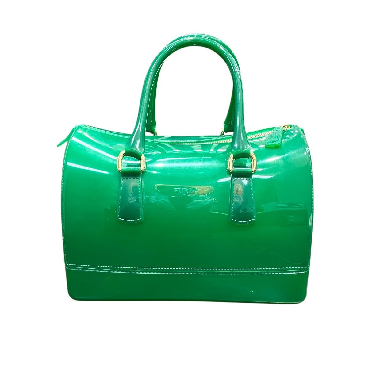 Furla Furla Furla Candy Patent Leather Boston Bag Plastic / Synthetic Handbag DUTY FREE for USA Size ONE SIZE - 2 Thumbnail