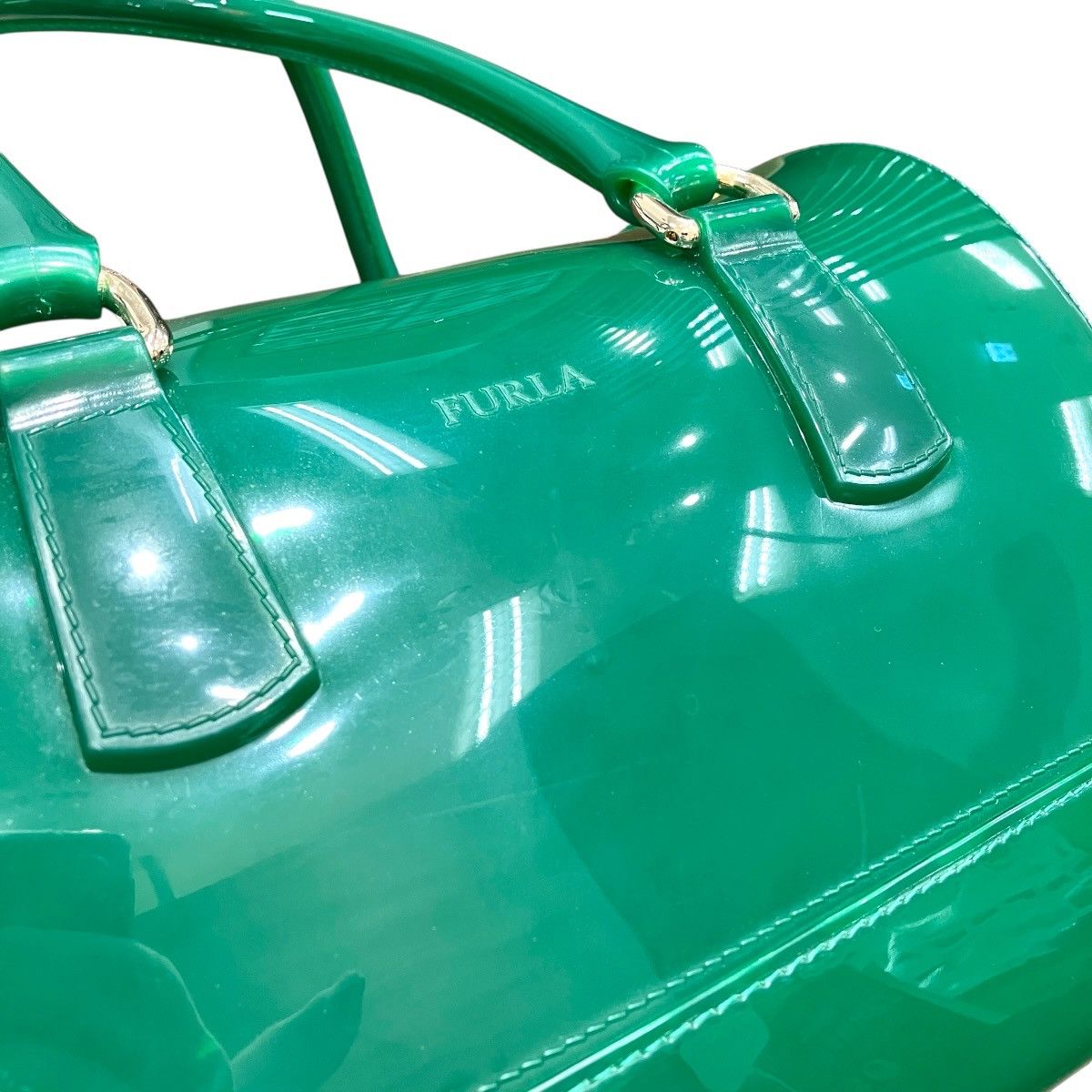 Furla Furla Furla Candy Patent Leather Boston Bag Plastic / Synthetic Handbag DUTY FREE for USA Size ONE SIZE - 8 Thumbnail