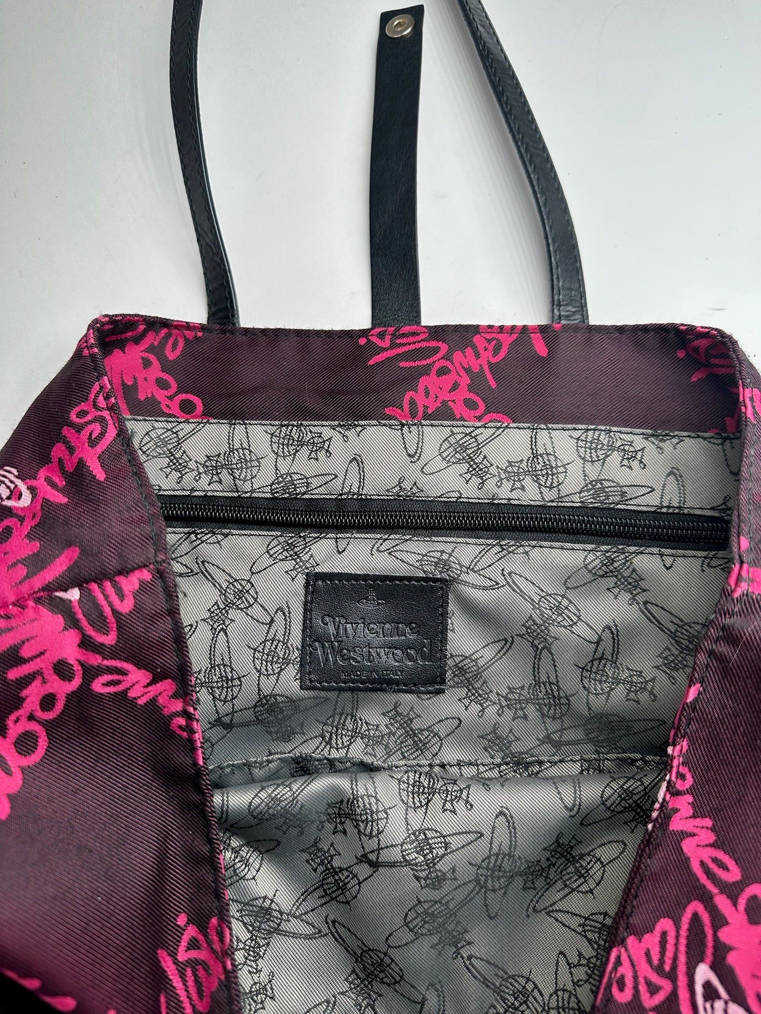 Vivienne Westwood Vintage shopper bag pink purple Size ONE SIZE - 4 Thumbnail