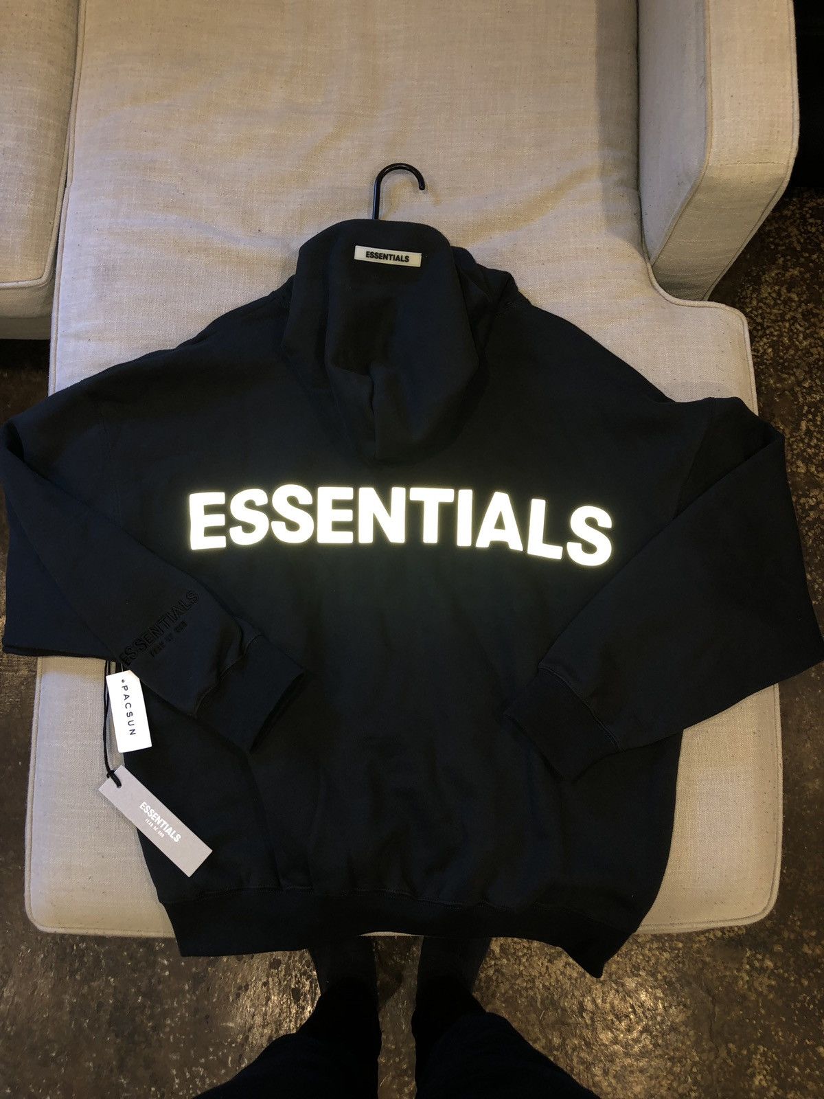 Fear of God × Pacsun Fear Of God Essentials Reflective Hoodie | Grailed