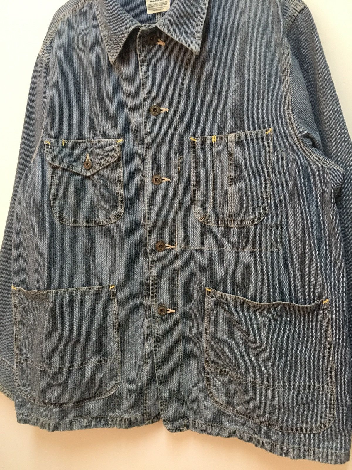 Indigo Blue way four pocket workwear button up strike Chore jacket Size US L / EU 52-54 / 3 - 3 Thumbnail
