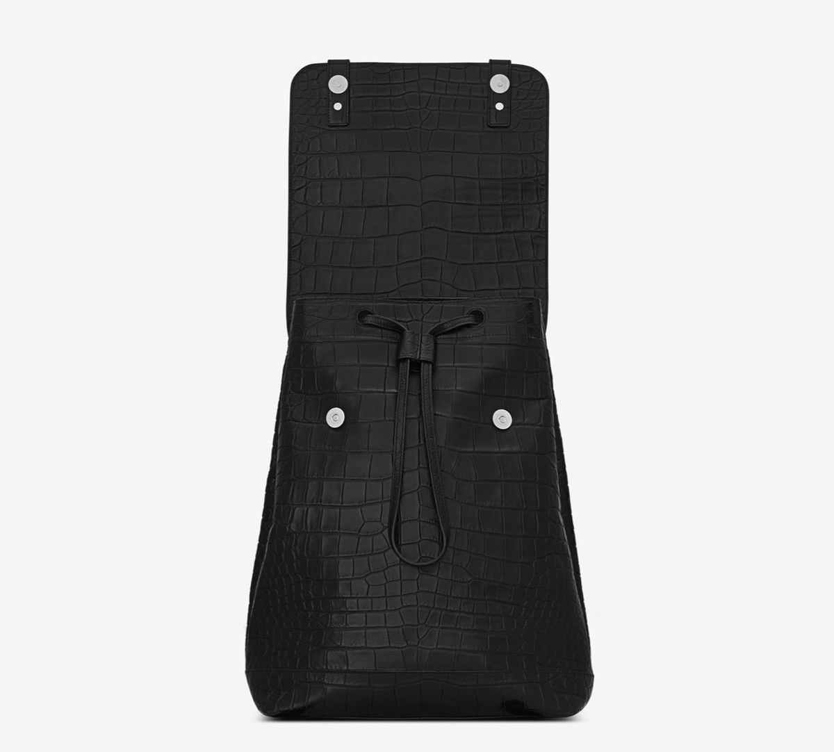 Hedi Slimane × Saint Laurent Paris BNWOT FW19 Crocodile Embossed Leather Sac de Jour Backpack Size ONE SIZE - 7 Thumbnail
