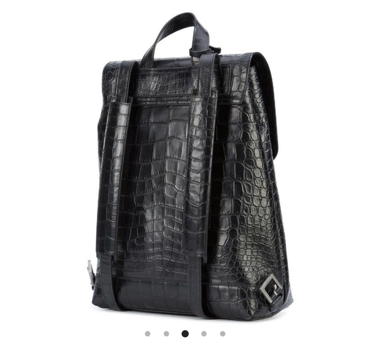 Hedi Slimane × Saint Laurent Paris BNWOT FW19 Crocodile Embossed Leather Sac de Jour Backpack Size ONE SIZE - 2 Thumbnail