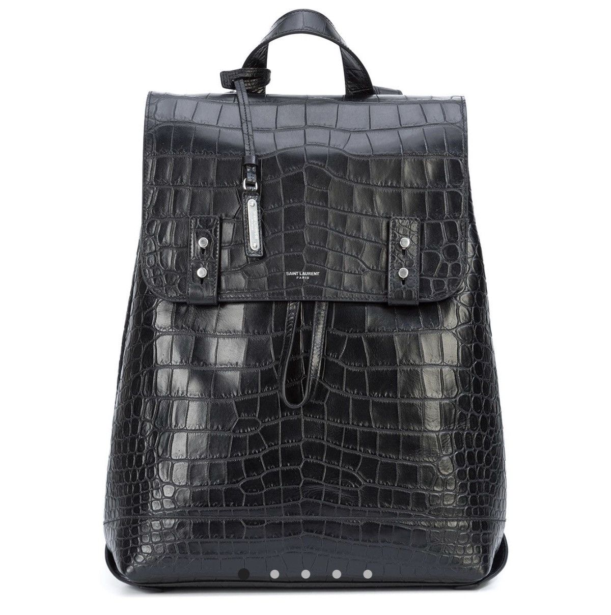 Hedi Slimane × Saint Laurent Paris BNWOT FW19 Crocodile Embossed Leather Sac de Jour Backpack Size ONE SIZE - 1 Thumbnail