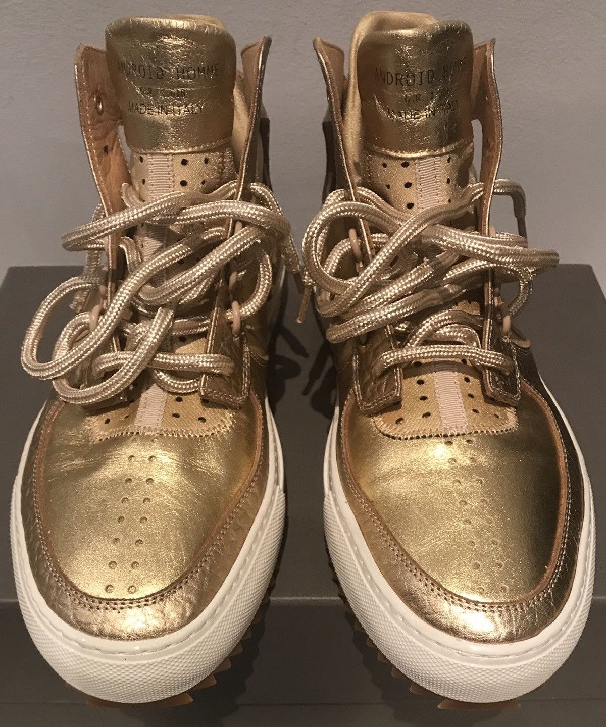 Android Homme Android Homme Delta mid sneakers gold hand made in Italy 44 Size US 11 / EU 44 - 2 Thumbnail