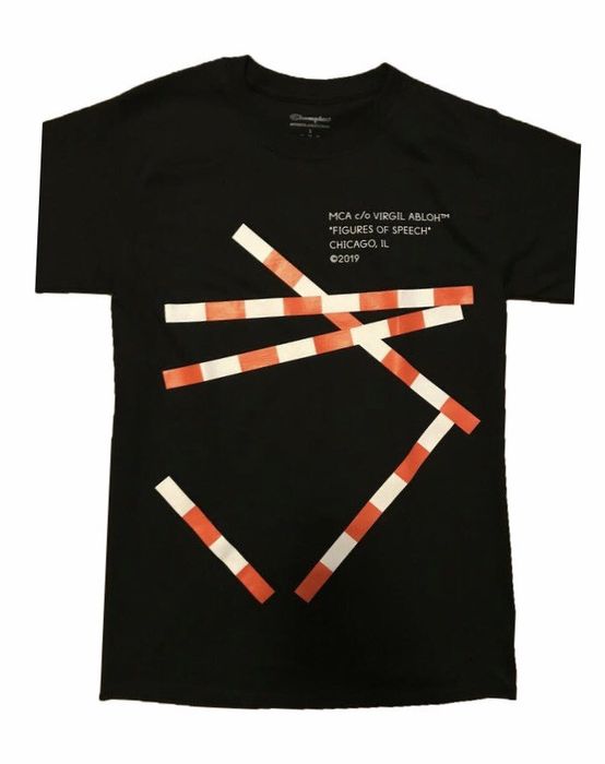 Virgil Abloh Virgil abloh x MCA Figures of Speech Tape Line tee