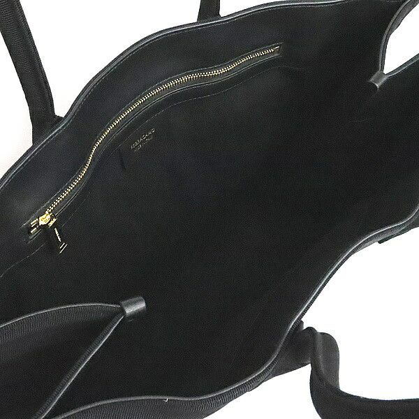 Salvatore Ferragamo Salvatore Ferragamo Canvas Beach Bag Black Size ONE SIZE - 6 Thumbnail