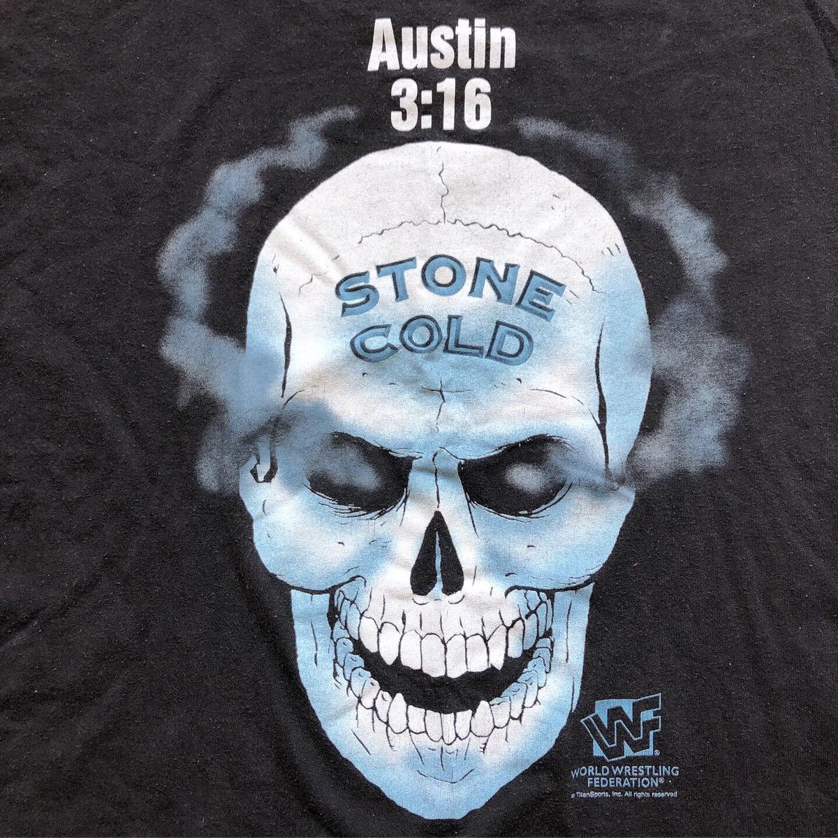 Hanes Vintage 1998 Stone Cold Steve Austin 3:16 Skull T-Shirt XL Size US XL / EU 56 / 4 - 3 Thumbnail