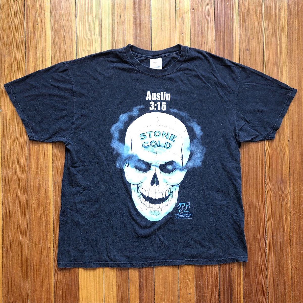Hanes Vintage 1998 Stone Cold Steve Austin 3:16 Skull T-Shirt XL Size US XL / EU 56 / 4 - 1 Thumbnail