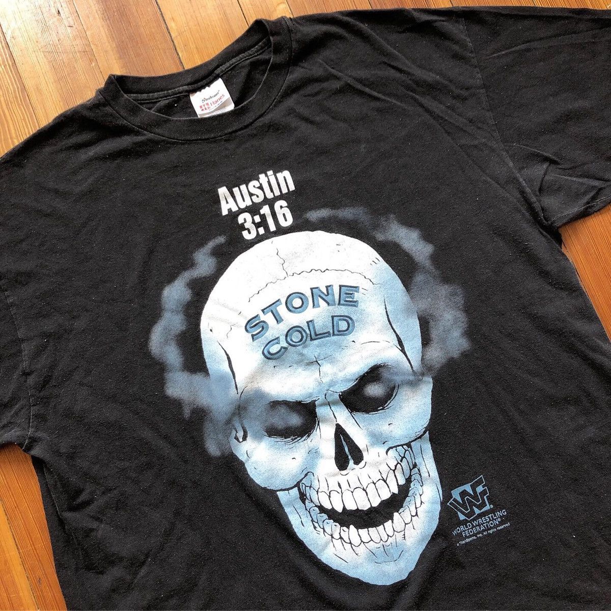 Hanes Vintage 1998 Stone Cold Steve Austin 3:16 Skull T-Shirt XL Size US XL / EU 56 / 4 - 2 Thumbnail