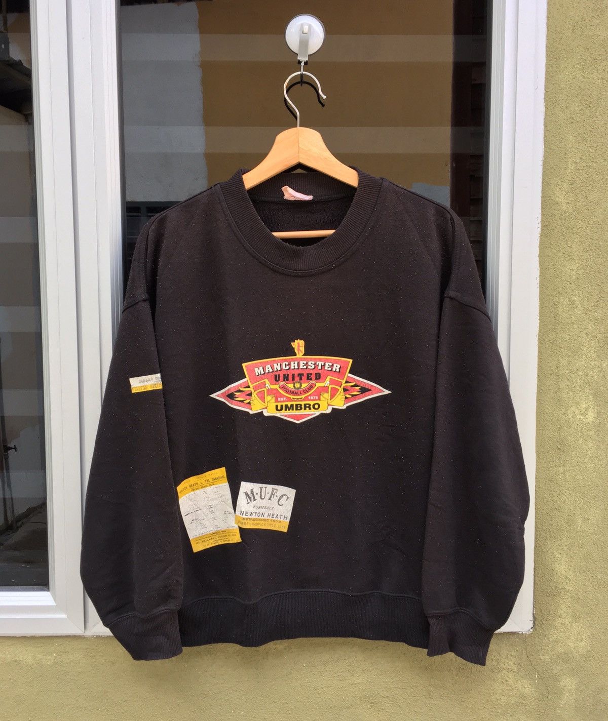 Vintage Vintage Umbro Man Utd Final Uefa Crewneck Fleece Sweatshirt