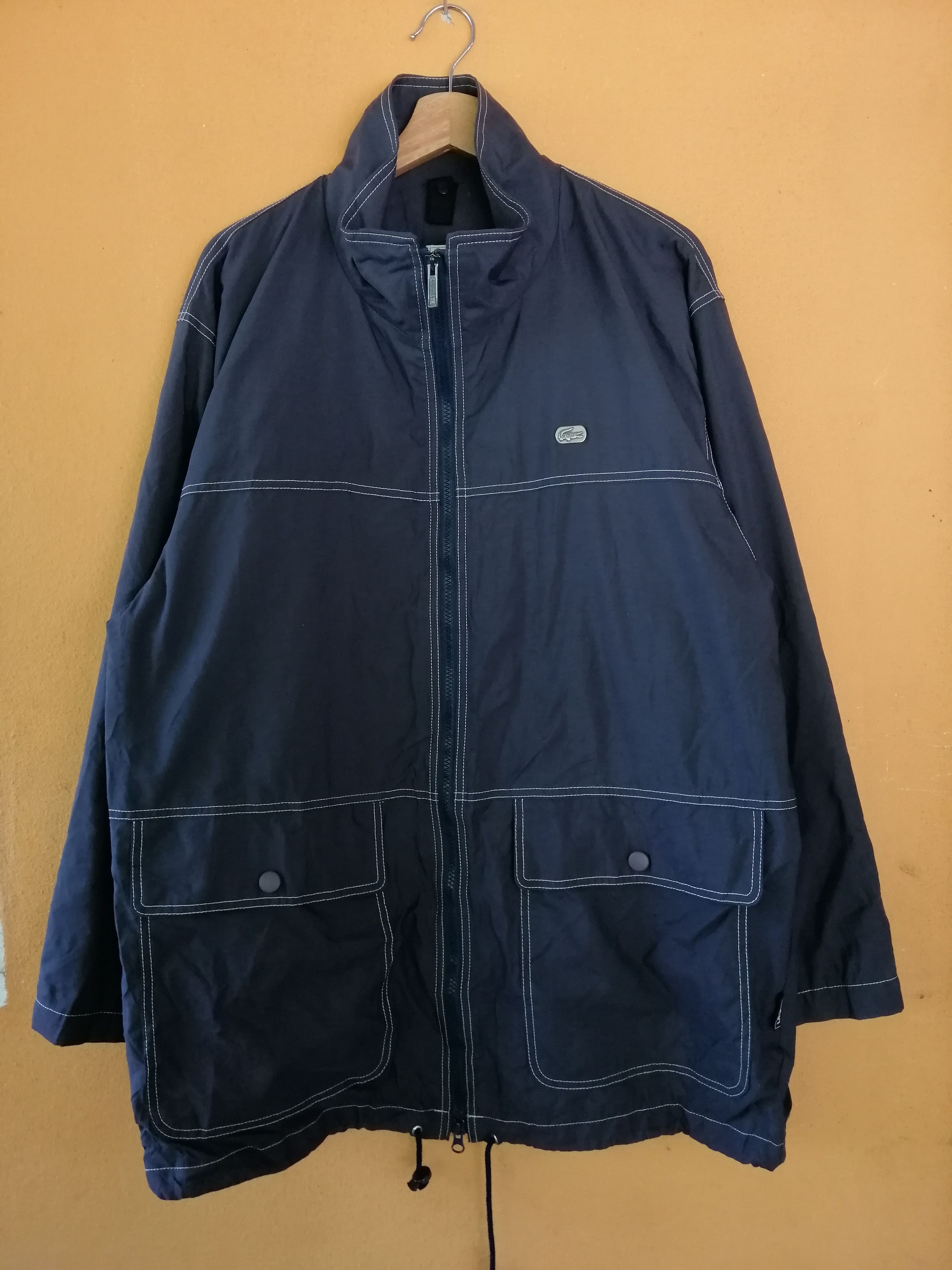 Lacoste Vintage Lacoste Long Jacket Size US XL / EU 56 / 4 - 1 Thumbnail