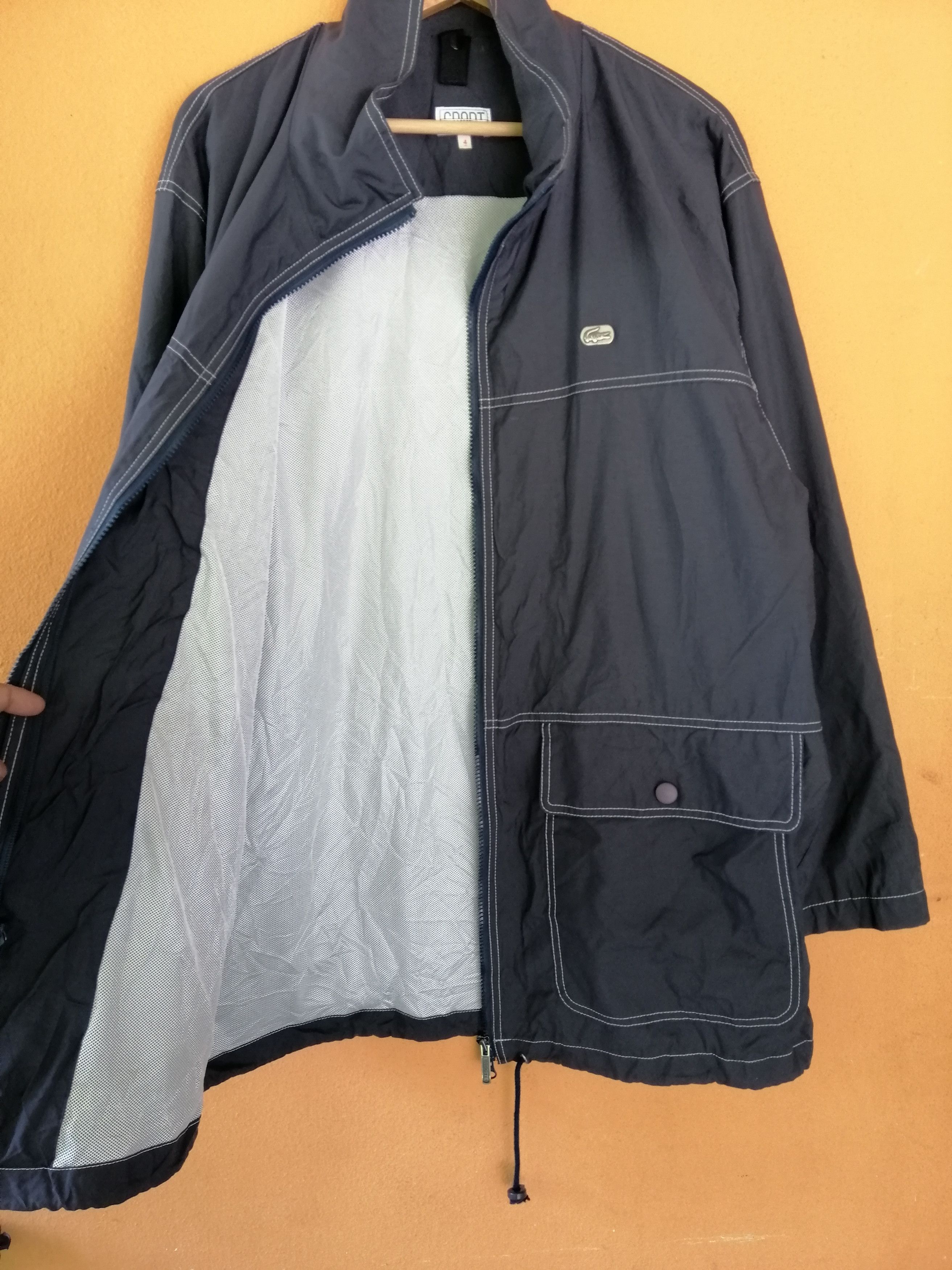 Lacoste Vintage Lacoste Long Jacket Size US XL / EU 56 / 4 - 3 Thumbnail
