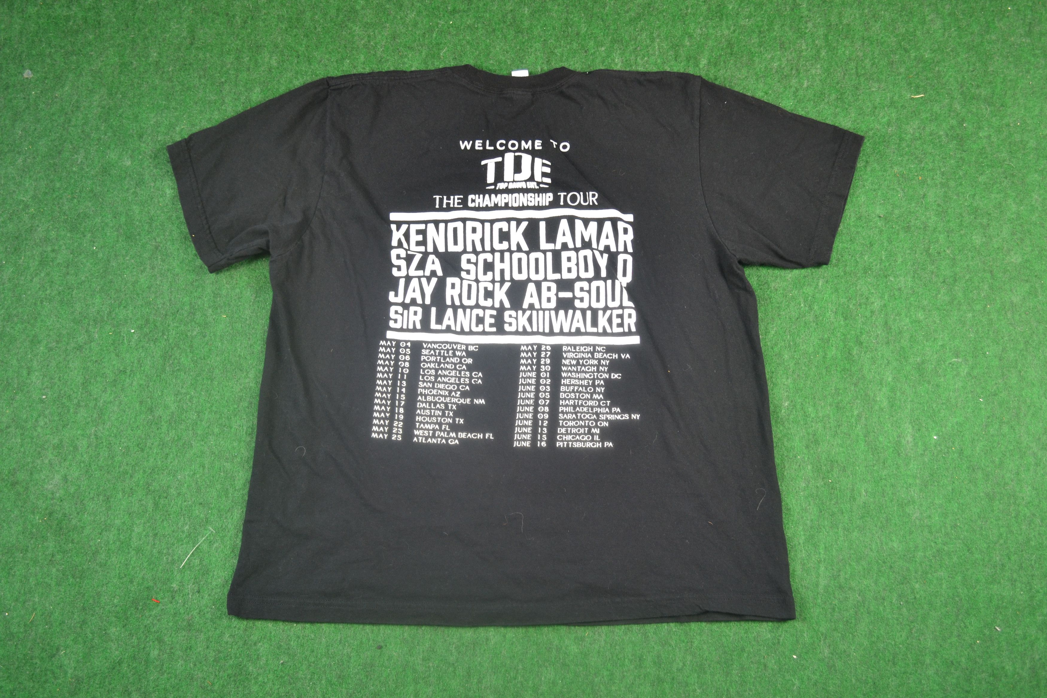 Kendrick Lamar The Championship Tour hot 2018 T Shirt size XL