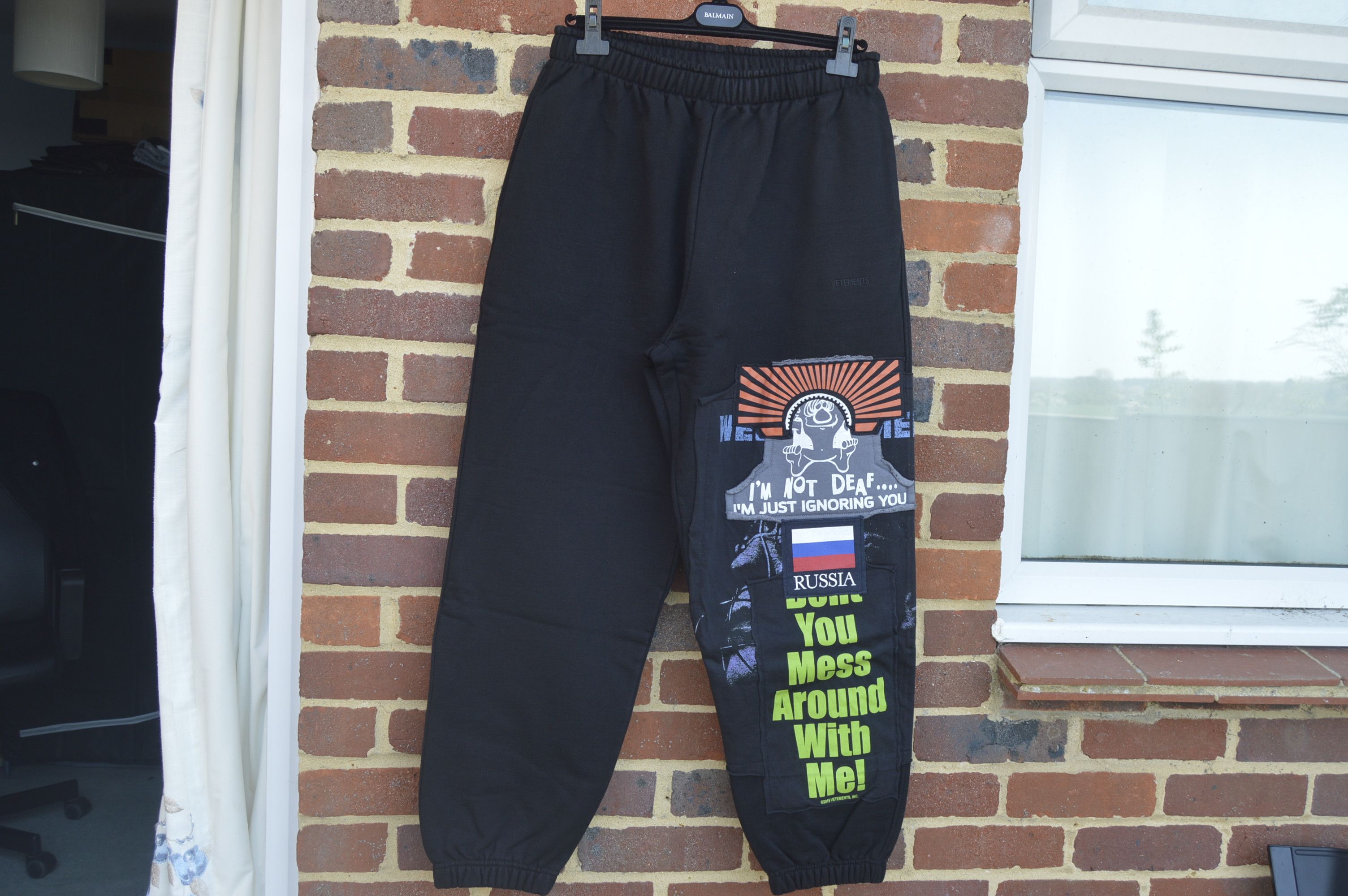 Vetements patchwork sweatpants sale