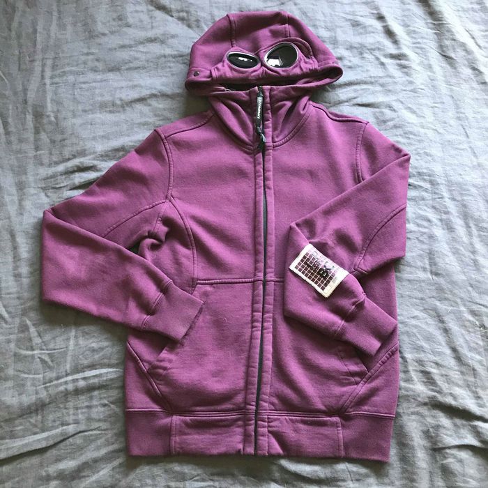 Cp company best sale goggle zip hoodie