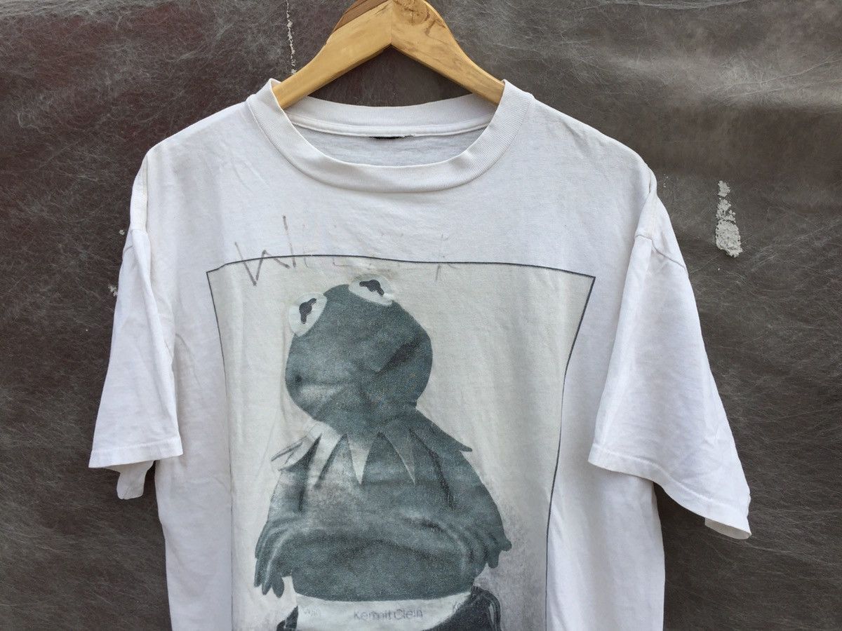 Vintage Vintage 90s Kermit Clein Parody Calvin Klein Art Shirt Size US L / EU 52-54 / 3 - 2 Thumbnail