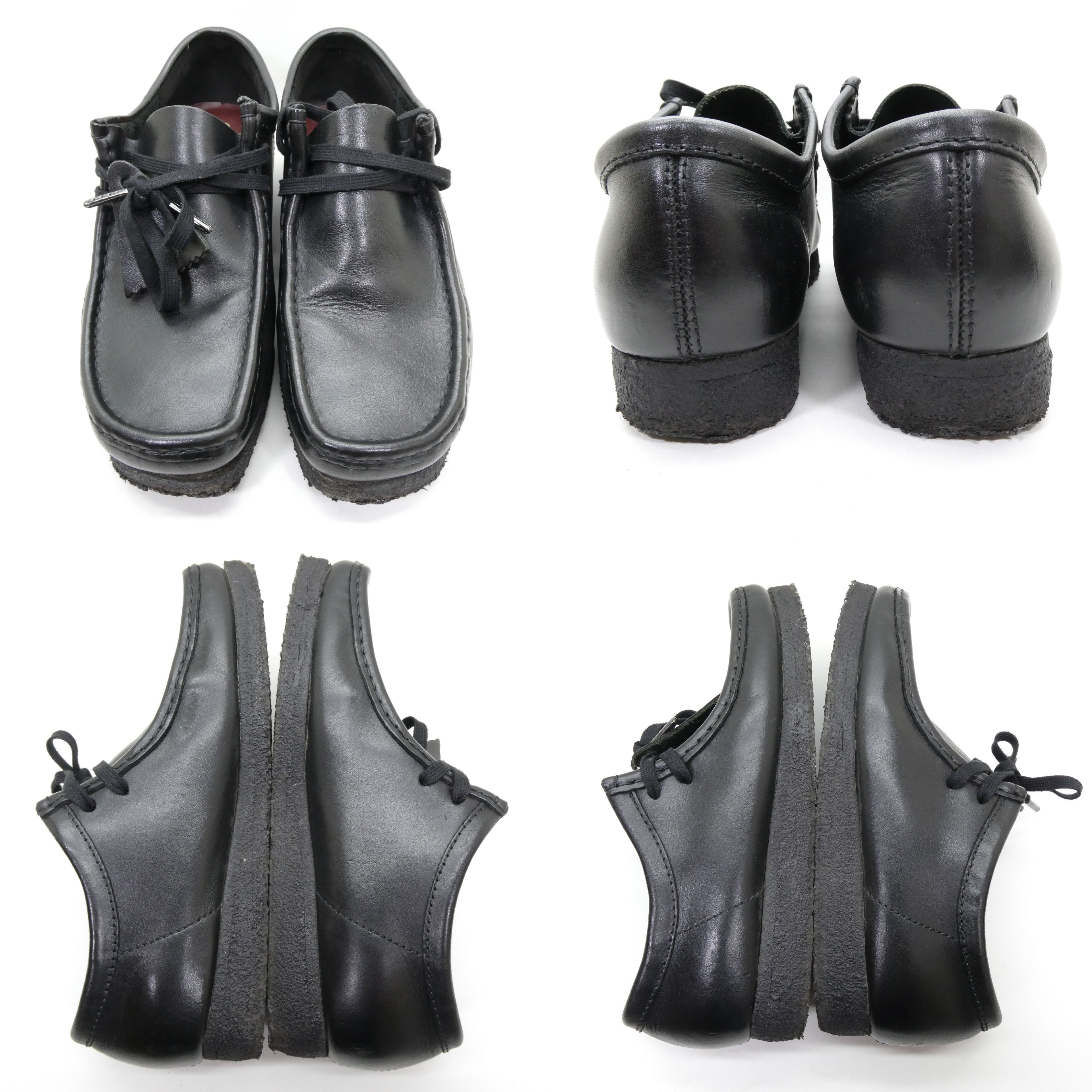 Clarks Clarks Wallabee Moccasin Shoes Black Loafers Size UK7 | Grailed