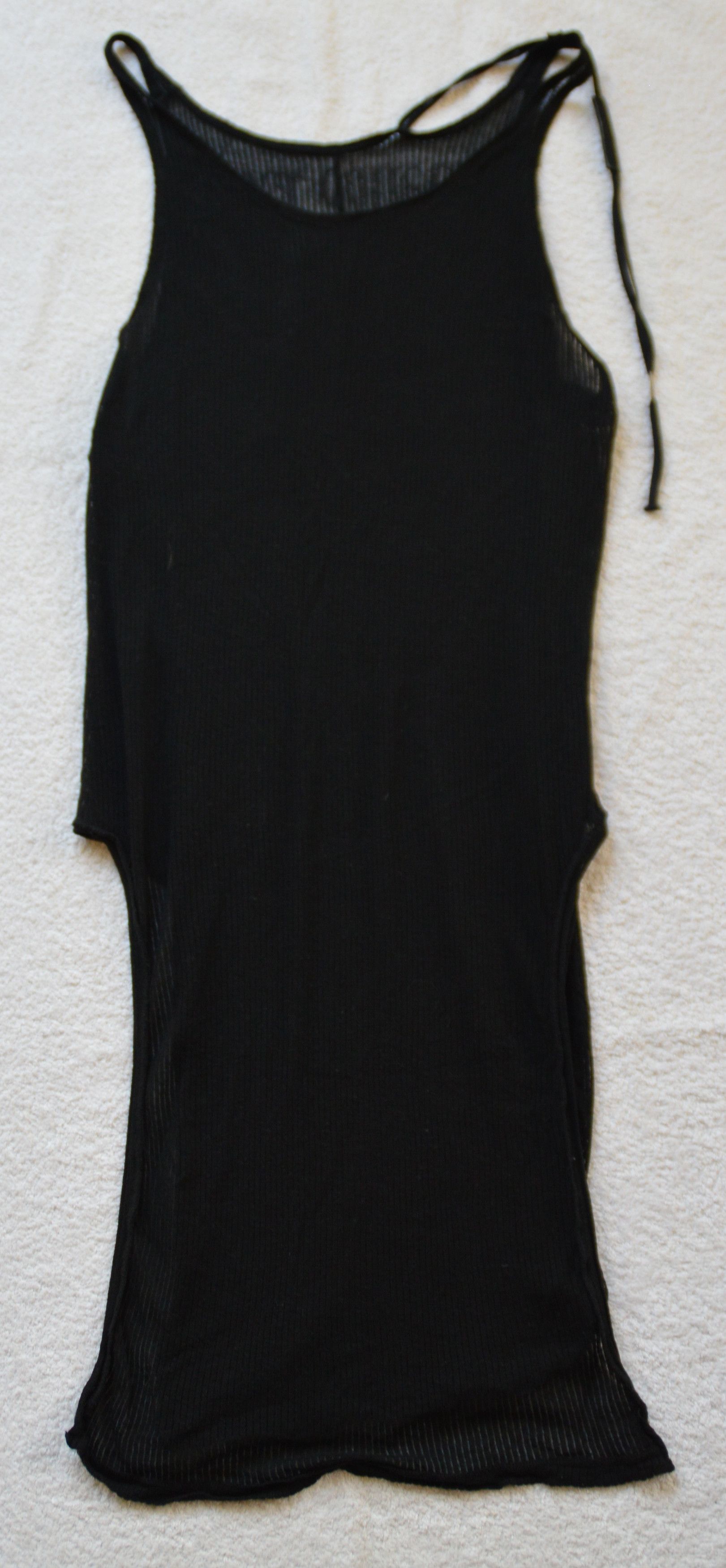 Boris Bidjan Saberi Tank Top black long size L Tops