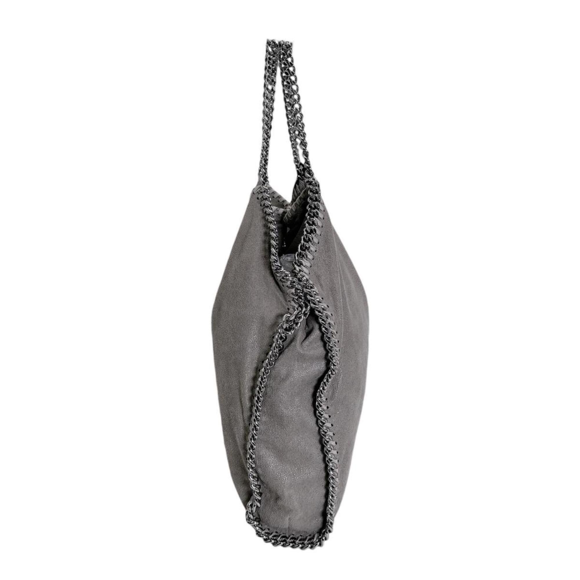Stella McCartney Stella McCartney Tote Bag, Handbag, Fold-over Tote, Falabella, 234387 W9132 SU16R Light Gray Size ONE SIZE - 4 Thumbnail